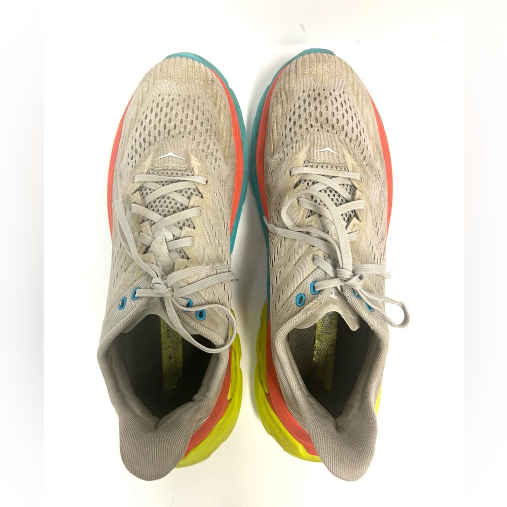 HOKA Men's Running Shoes Clifton Edge 11.5 Performance Sneakers Gray Multi - Picture 7 of 11